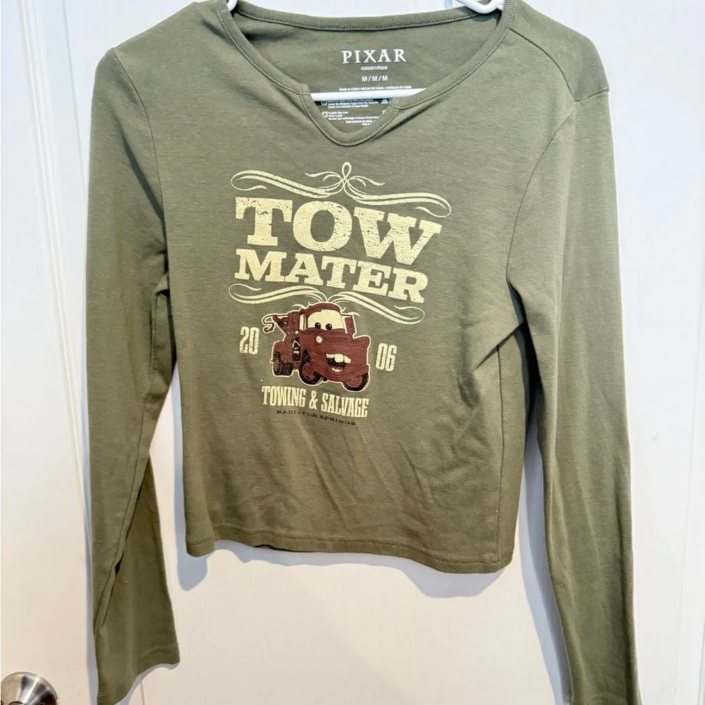 Pixar Tow Mater Long Sleeve Shirt - Picture 1 of 4
